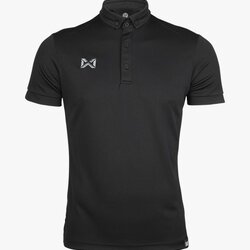 POLO SPORT WARRIX WA-PLA024 BUBBLE เสื้อโปโลสปอร์ต เสื้อคอกปก สีดำ