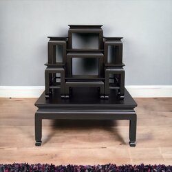 โต๊ะหมู่ 7 หน้า 6 ด้านโอ๊ค ขาตุ่ม