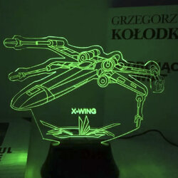 โคมไฟ LED 7 สี X-Wing Star Fighter - Star Wars Lamp
