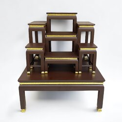 โต๊ะหมู่ 7 หน้า 6 พิกุลน้ำตาล ขาตุ่ม