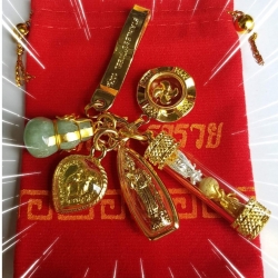 จี้ เทพทันใจ ได้ครบ5องค์ สาริกาคู่ ต่อเงินต่อทอง กังหันเงินทอง นำ้เต้าหยกพม่า