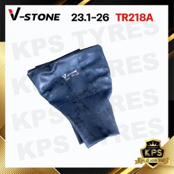 ยางในขนาด 23.1-26 TR218A ยี่ห้อ V-STONE (จุ๊ปสั้นตรง) ยางในรถไถ ยางในรถบด มาตรฐานประเทศเกาหลี