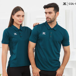 เสื้อโปโล สปอร์ต คาเด่นซ่า NEW CDL-16 PREMIUM POLO สีเขียวมิดไนท์บูล