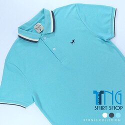 เสื้อโปโล สีเขียวมิ้น ปก3 สี - 3 tones collection! Cotton100%