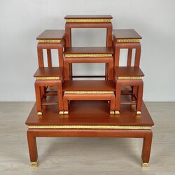 โต๊ะหมู่ 7 หน้า 6 พิกุลสัก ขาตุ่ม