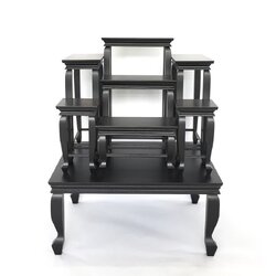 โต๊ะหมู่ 7 หน้า 8 ด้านโอ๊ค ขาหลุยส์