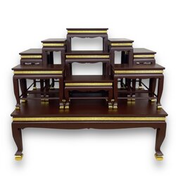 โต๊ะหมู่ 9 หน้า 8 พิกุลน้ำตาล (ฐานรองแคบ)