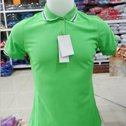 PLG POLO เสื้อโปโล เสื้อคอปก เสื้อทีม เสื้อสำเร็จรูป ยูนิฟอร์ม สีเขียวสะท้อน