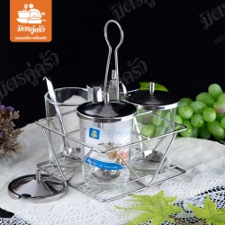 ชุดเครื่องปรุงสเตนเลส No.909 ตราสมอร์