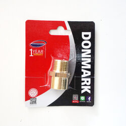 อะแด็บเตอร์ทองเหลือง(ผ/ม) 1/2" DONMARK (NP222-2 M/M)(15745)