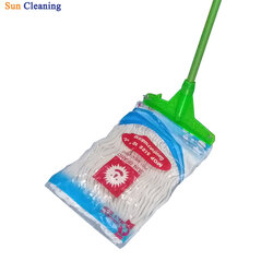 Sun Brand ไม้ถูพื้นแบบหัวม็อบล็อค แถมผ้าม็อบ 10 นิ้วอย่างหนา (คละสี)