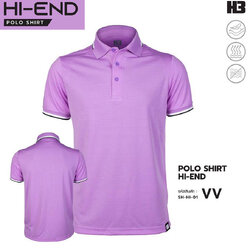 H3SPORT POLO SHIRT Hi-End เสื้อคอปก เสื้อโปโล โปโลสปอร์ต สีม่วง VV