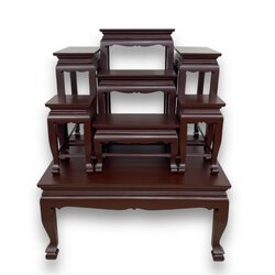 โต๊ะหมู่ 7 หน้า 8 ด้านน้ำตาล (ฐานรองแคบ)