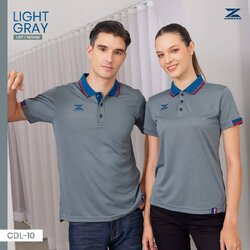 CDL-10 เสื้อโปโล เสื้อคอปก เสื้อโปโลสปอร์ต คาเดนซ่า สีเทา LGY ไลท์เกรย์