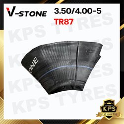 ยางในรถเข็นปูน รถเข็นของ ขนาด 3.50/4.00-5 TR87 ยี่ห้อ V-STONE (จุ๊ปสั้น) มาตรฐานประเทศเกาหลี