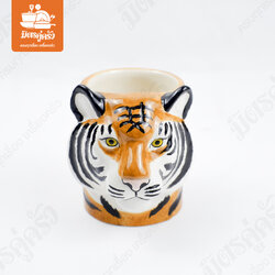 ที่ใส่ปากกา เก็บช้อน ลายเสือโคร่ง