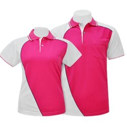 MN เสื้อโปโล ชมพู-สไลท์4 เนื้อผ้า TC Cotton ทรงสปอร์ตทั้งชายหญิง