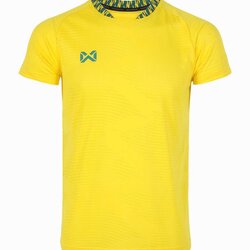 WARRIX เสื้อกีฬาลิขสิทธิ์แท้ วาริค PULZAR Training Shirt เสื้อกีฬาแขนสั้น สีเหลือง YY