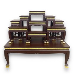 โต๊ะหมู่ 9 หน้า 6 พิกุลน้ำตาล (ฐานรองแคบ)