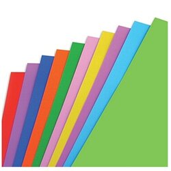 กระดาษสีโปสเตอร์อ่อน 2 หน้า สีฟ้า 50x70 ซม.