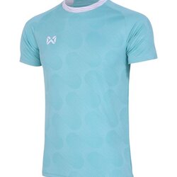 WARRIX ลิขสิทธิ์แท้100% เสื้อกีฬา FLASH TRAINING SHIRT WA-234FBACL01 เสื้อซ้อมกีฬาแขนสั้น ตัดต่อแบบไหล่สโลป สีเขียวมิ้น