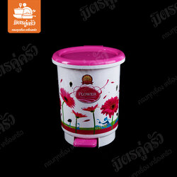 ถังขยะกลมกลาง (คละสี) No.PN-694