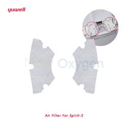 (แพ็ค 6 ชิ้น) ไส้กรองอากาศ เครื่องผลิตออกซิเจนพกพา Yuwell Spirit 3
