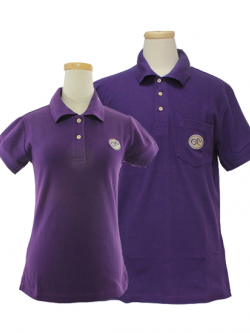 เสื้อโปโล ภัทรพัฒน์สีม่วงเข้ม