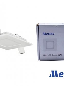 โคม DOWNLIGHT LED 3W ทรงเหลี่ยม ชนิดฝังฝ้า DL/WW MERLOX