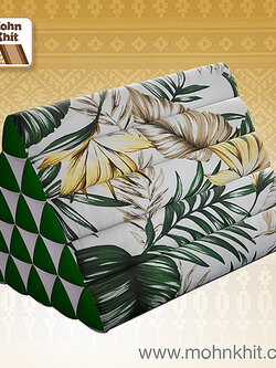 หมอนสามเหลี่ยม15ช่องลายฮาวาย 52cmx36cmx32cm// Thai Tri-angle Cotton Hawaii Traditional Floor Cushions.