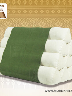 หมอนสามเหลี่ยม10ช่อง 50x28x30Cm.Decorate design Triangle kapok Traditional Floor Cushions 10 holes.