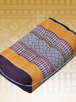 หมอนสุขภาพรองต้นคอ, Khit Rectangle health Pillow Thai Bolster Lumber 17x30x12 cm