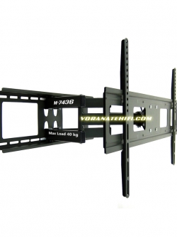 M-7436(888) ขาแขวนทีวี 42-80 นิ้ว LED,LCD TV,Super Slim Full-motion TV Wall Mounts, Max VESA 800x400 mm., Weight Capacity 60 Kg.