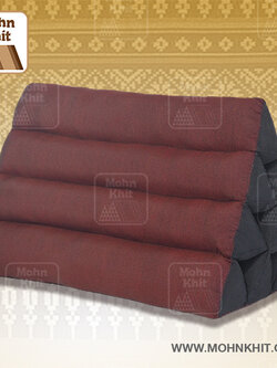หมอนสามเหลี่ยม10ช่อง 50x28x30Cm.Decorate design Triangle kapok Traditional Floor Cushions 10 holes.