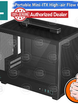 [CoolBlasterThai] DEEPCOOL CH160 Mini-ITX High-Airflow PC Case Black ประกัน 1 ปี