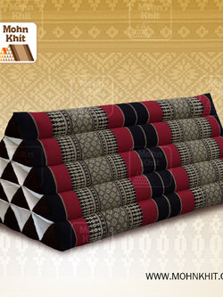 หมอนสามเหลี่ยม15ช่อง 52cmx 80 cmx32cm //Thai Tri-angle Cotton kapok 100%Traditional Floor Cushions .