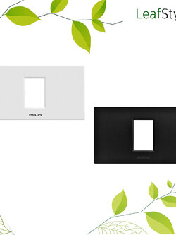 หน้ากาก ฝา 1 ช่อง ฟิลิปส์ รุ่นลีฟ LeafStyle 1M Cover PHILIPS