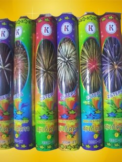 สะเก็ตดาว ท่อ 2 นิ้ว 6 กระบอก/แพค