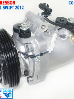 คอมเพรสเซอร์ ซูซูกิ สวิฟ 2012 - 2015 COM0024 Compressor Suzuki SWIFT 2013 2014 R134A คอมแอร์รถยนต์ คอมแอร์ คอมเพลสเซอร์ คอม พ.ศ. 2555 ถึง 2558 อะไหล่ แอร์ รถยนต์ 2556 2557