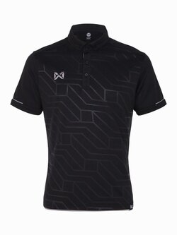 WARRIX (วอริกซ์) VIVIDUS POLO ลิขสิทธิ์แท้ 100% เสื้อโปโลสปอร์ต สีดำ