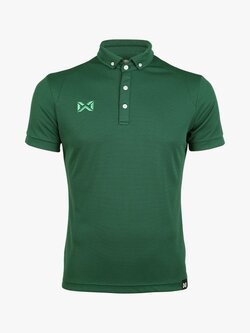 WARRIX ( วอริกซ์ ) WA-3315N POLO SPORT ลิขสิทธิ์แท้ 100% เสื้อโปโลสปอร์ต เสื้อคอกปก สีเขียว GG