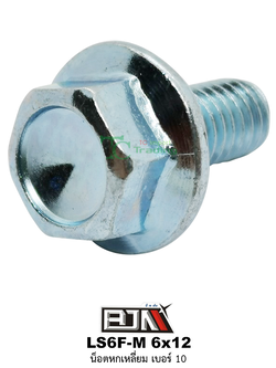 LS6F-M 6x12 น็อตหกเหลี่ยมเบอร์ 10 ( 1 ถุงมี 50 ตัว )