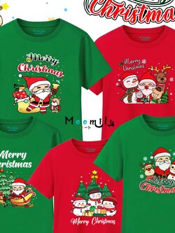 เสื้อคริสต์มาส เสื้อคริสมาสต์ เสื้อซานต้า Xmas เสื้อยืดรูปซานตาคลอส เสื้อครอบครัว MMLXMASMIX Christmas Shirt