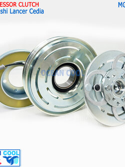 คลัชคอมแอร์ มิตซูบิชิ แลนเซอร์ ซีเดีย MGC0137 Compressor Clutch For Mitsubishi Lancer Cedia หน้าคลัชคอมแอร์