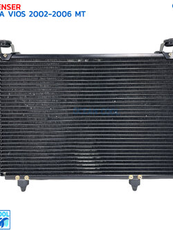 แผงแอร์ วีออส 2002 - 2006 เกียร์ธรรมดา CD0217 CONDENSER TOYOTA VIOS MANUAL '02 - '06 คอนเดนเซอร์ แผงคอยล์ร้อน เกียร์กระปุก รังผึ้งแอร์ แมนนวล