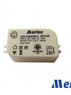 LED DIMMABLE DRIVER 5-7W MERLOX