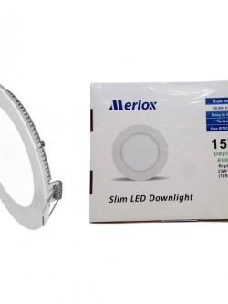 โคม DOWNLIGHT LED 15W ทรงกลม ชนิดฝังฝ้า DL/WW MERLOX
