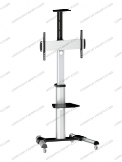 ENIX-F8300 Aluminium Alloy ขาตั้งทีวีขนาด 37"-70" ปรับหมุนจอภาพแนวตั้ง-แนวนอน และปรับความสูงได้ 1.20-1.60 เมตร, Max VESA 600x400 mm., Weight Capacity 50 Kg.(ส่งฟรีทั่วไทย)