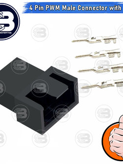 [CoolBlasterThai] 4 pin PWM Male Connector Housing with Crimp pins