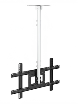 SM3780C Gloss White Slim Ceiling TV Mount ขาแขวนทีวี ติดเพดาน ขนาด 37-80 นิ้ว Max VESA 600 x 400(mm), Weight Capacity 50 Kg.